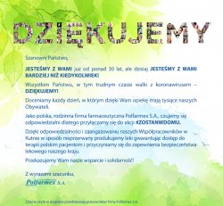 Dziękujemy pracownikom służby zdrowia